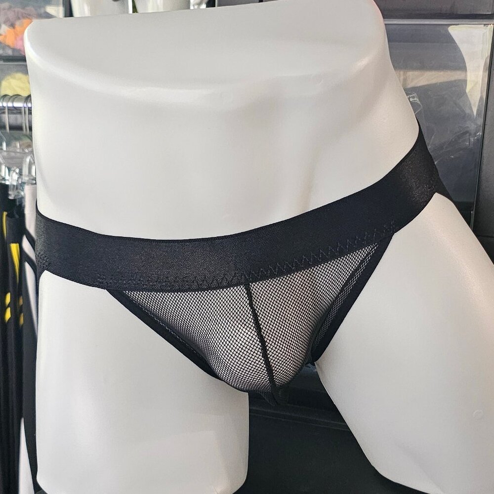 SNK BLACK MESH JOCKSTRAP